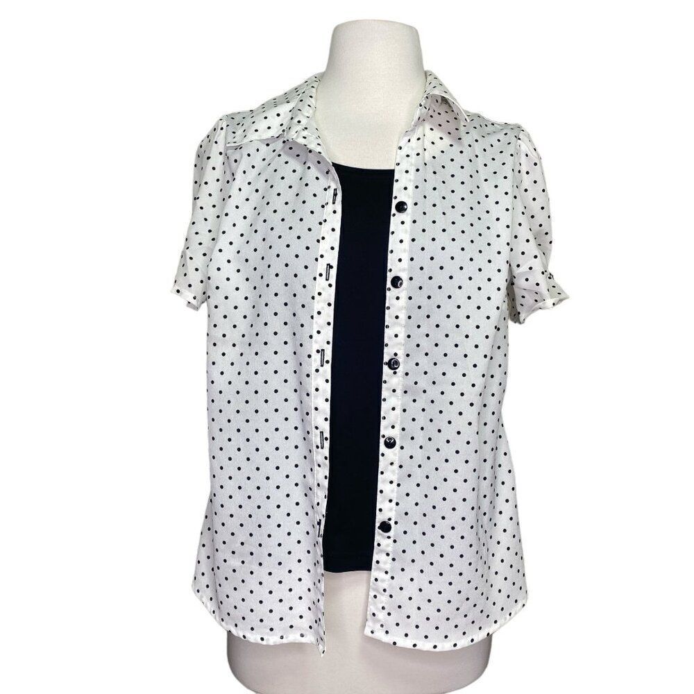 Rebecca Malone Layered Blouse Size Petite Medium